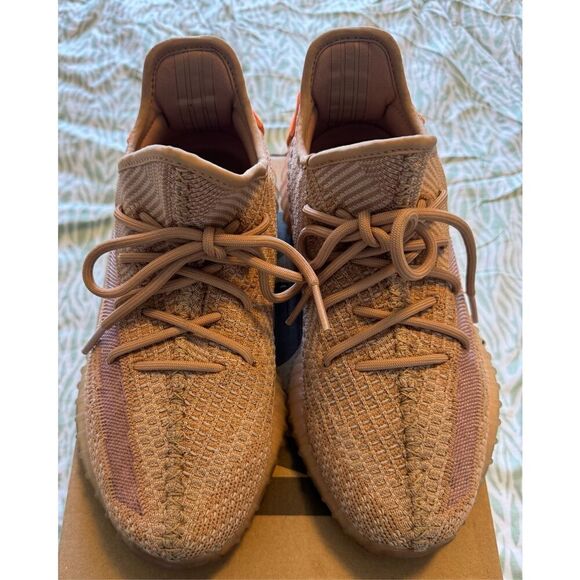 Adidas Yeezy Size 8 Boost 350 V2 Clay Men Used EG7490 - Picture 3 of 11